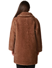 ECOPELLICCIA DONNA TAVUS MILANO BISCOTTO LUNGHEZZA MEDIA REVERSIBILE