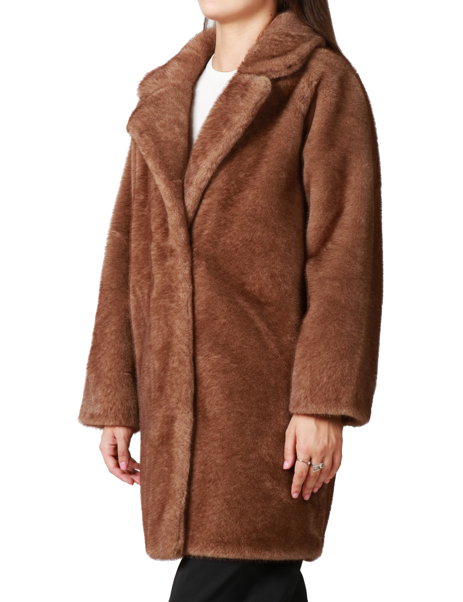 ECOPELLICCIA DONNA TAVUS MILANO BISCOTTO LUNGHEZZA MEDIA REVERSIBILE