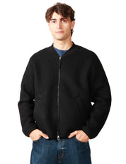 GIUBBOTTO BOMBER UOMO UNIVERSAL WORKS IN LANA CON ZIP BIDIREZIONALE