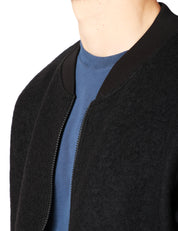 GIUBBOTTO BOMBER UOMO UNIVERSAL WORKS IN LANA CON ZIP BIDIREZIONALE