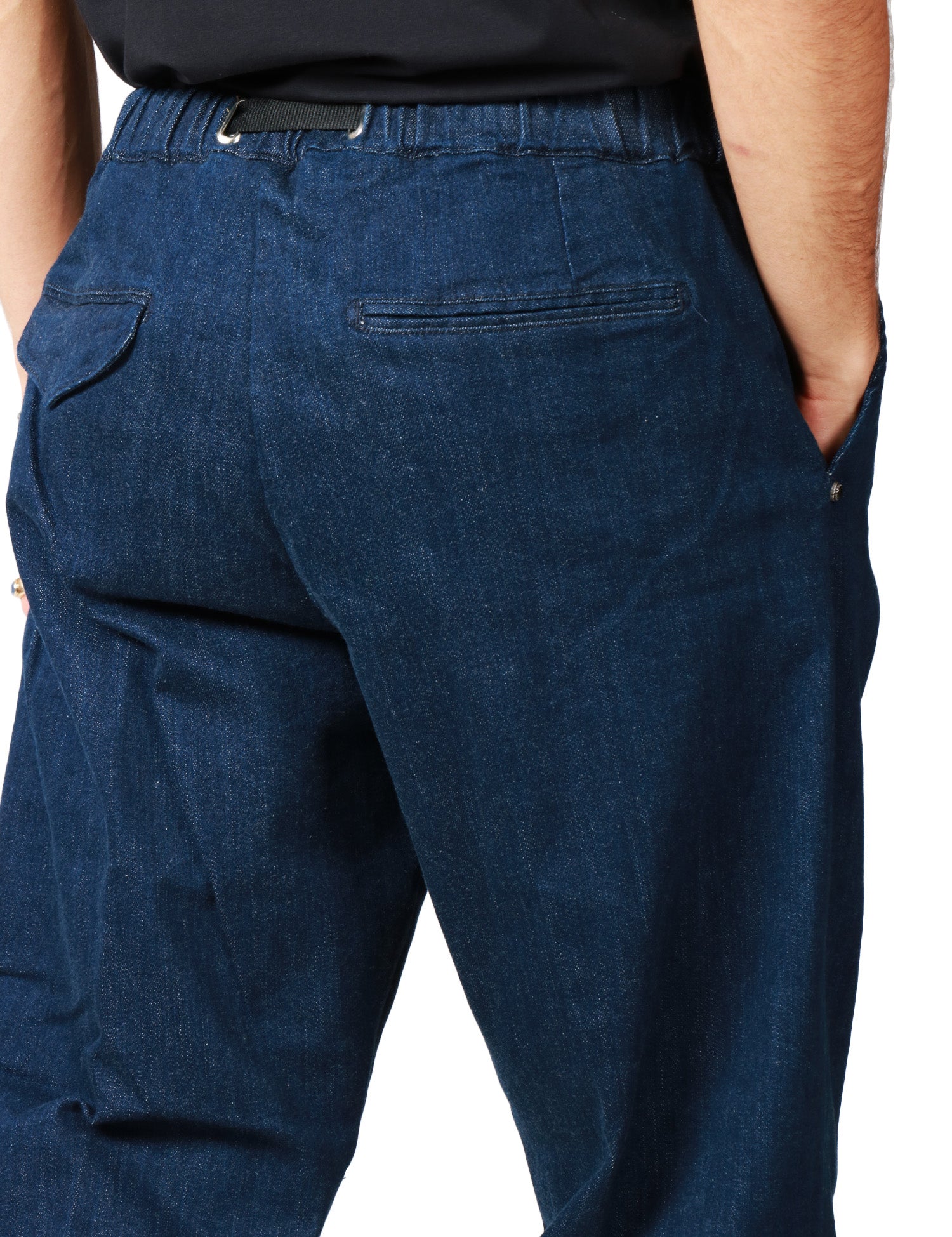 PANTALONE UOMO WHITESAND DENIM CON VITA REGOLABILE E PENCE DAVANTI