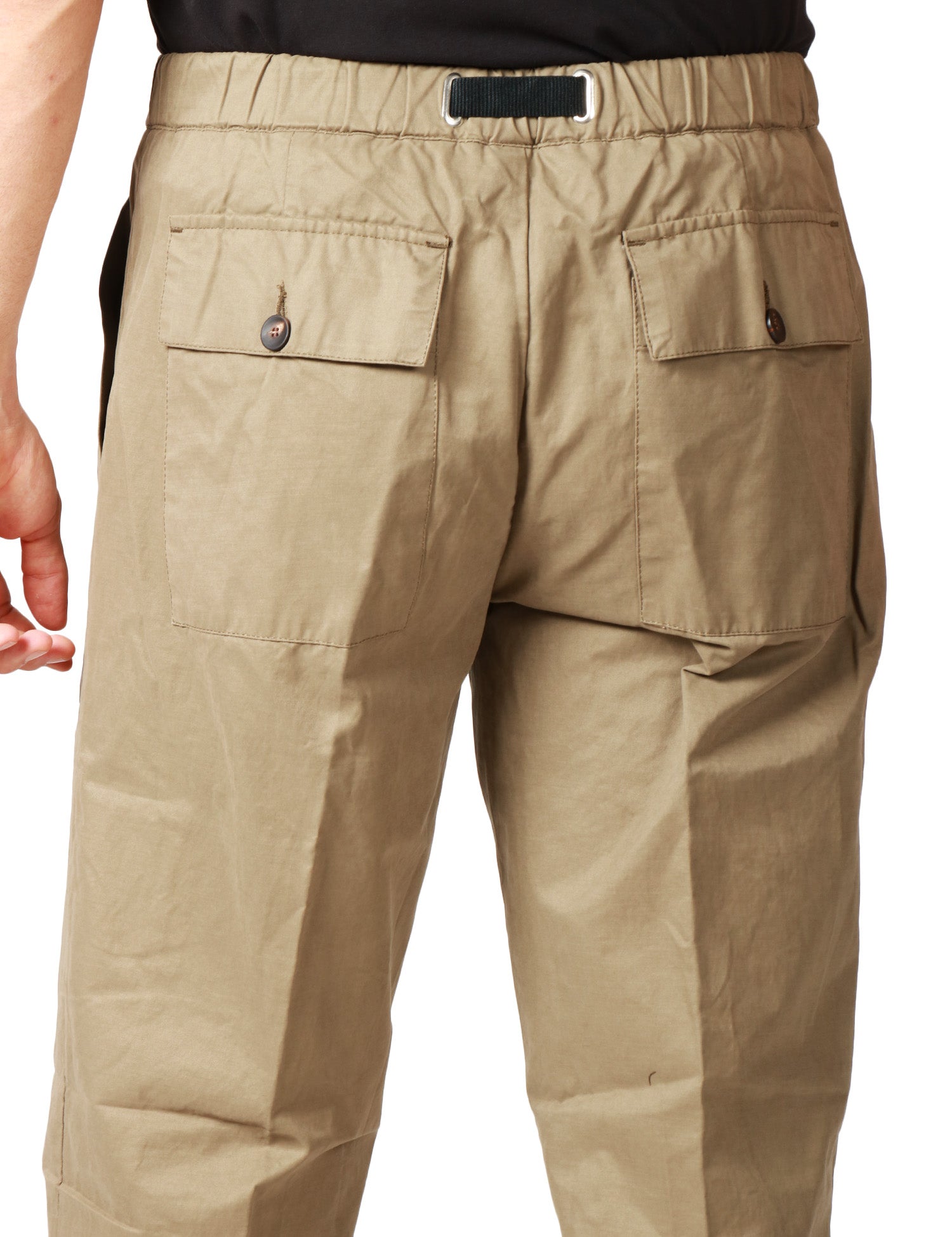 PANTALONE UOMO WHITESAND MILITARE CON VITA REGOLABILE E TASCHE ANTERIORI A TOPPA