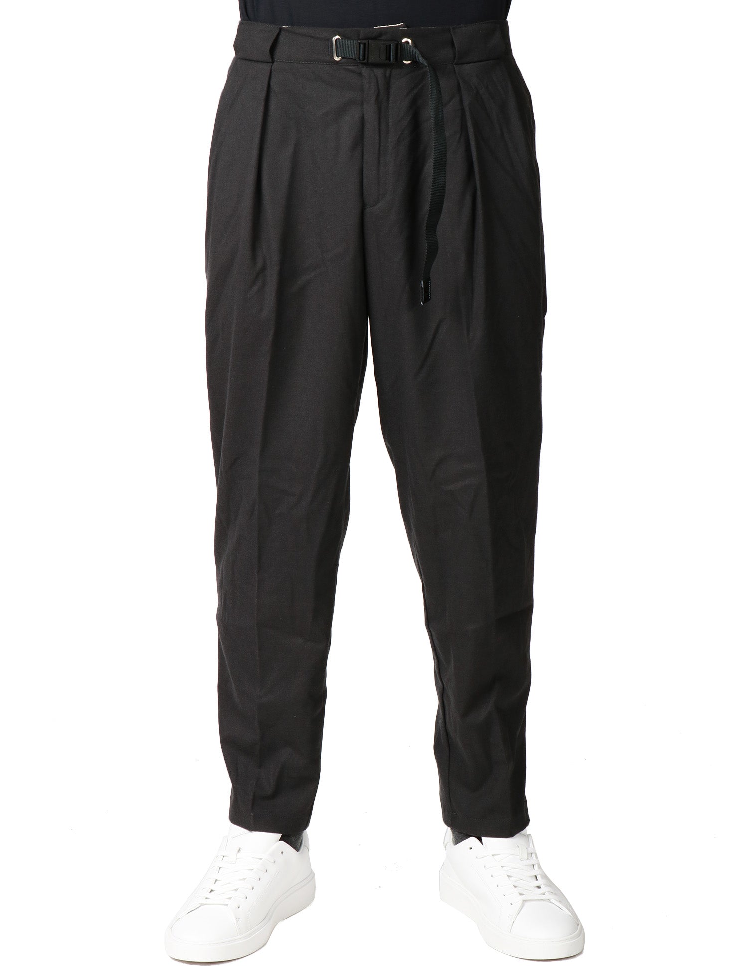 PANTALONE UOMO WHITESAND NERO CON PENCES E VITA REGOLABILE