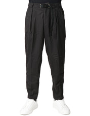 PANTALONE UOMO WHITESAND NERO CON PENCES E VITA REGOLABILE