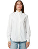 Camicia donna xacus bianca con collo alla francese in tessuto active