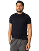Maglia uomo alpha studio blu notte girocollo a mezze mancihe 100% light cotton
