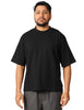 T-shirt uomo alpha studio nera girocollo relaxed fit in jersey stretch