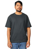 T-shirt uomo bowery nera girocollo over size con maniche taglio vivo 100% cotone