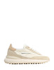 Scarpa donna d.a.t.e. athleta nulon avorio con inserti in suede e suola in gomma