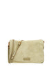 Borsa gianni chiarini nora pouch willow in pelle scamosciata con cinturino in pelle e tracolla removibili