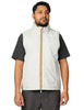 Gilet uomo k-way valen stretch beige in nylon stretch con collo a costine