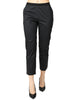 Pantalone donna liviana conti nero in popeline stretch con elastico in vita