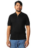 Polo uomo masq nera a mezze maniche con zip