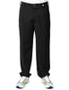 Pantalone uomo myths nero a gamba dritta con pinces singola