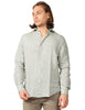 Camicia uomo portofiori malva a maniche lunghe 100% lino