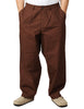 Pantalone uomo universal works dutch pant brown ampio con pinces cucite
