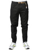 Pantalone uomo whitesand greg nero con cintura regolabile in vita