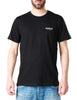 T-shirt uomo dondup nero con logo stampato sul petto