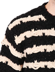 Maglia girocollo rigato