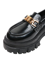 Mocassino in nappa con morsetto