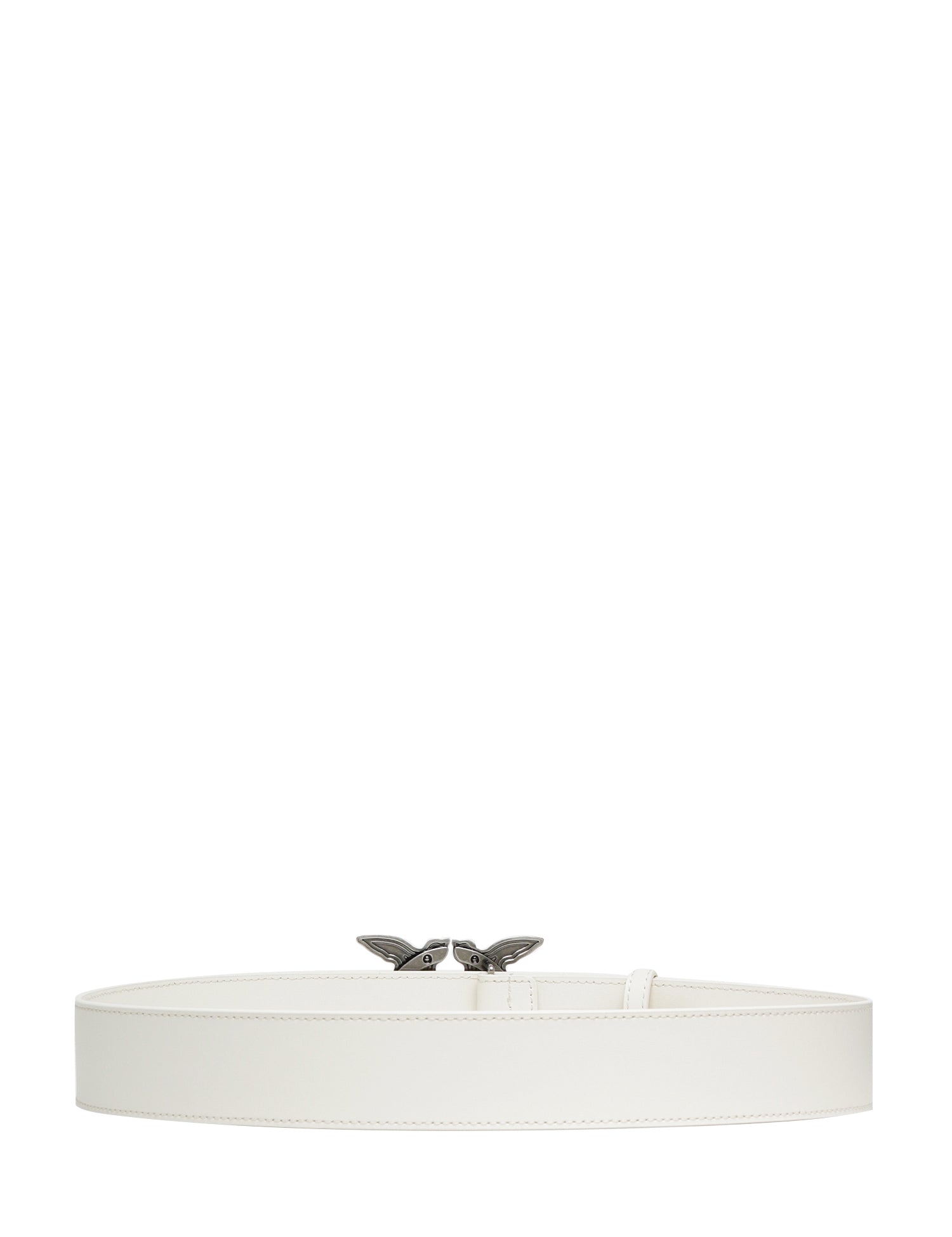 CINTURA donna pinko avorio LOVE BIRDS IN PELLE