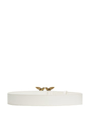 CINTURA donna pinko avorio LOVE BIRDS IN PELLE