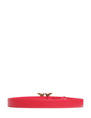 CINTURA donna pinko rossa LOVE BIRDS IN PELLE