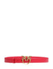 Cintura donna pinko rossa love birds in pelle