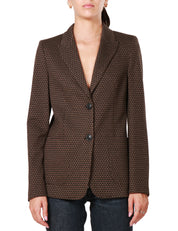 Blazer monopetto con motivo pied-de-poule