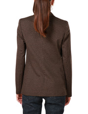 Blazer monopetto con motivo pied-de-poule