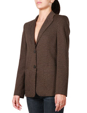 Blazer monopetto con motivo pied-de-poule