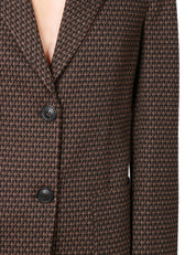 Blazer monopetto con motivo pied-de-poule