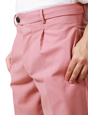 PANTALONE UOMO AMARANTO ROSA BLUSH A GAMBA DRITTA IN COTONE