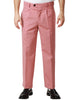 Pantalone uomo amaranto rosa blush a gamba dritta in cotone