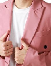 GIACCA UOMO AMARANTO ROSA BLUSH A DOPPIOPETTO