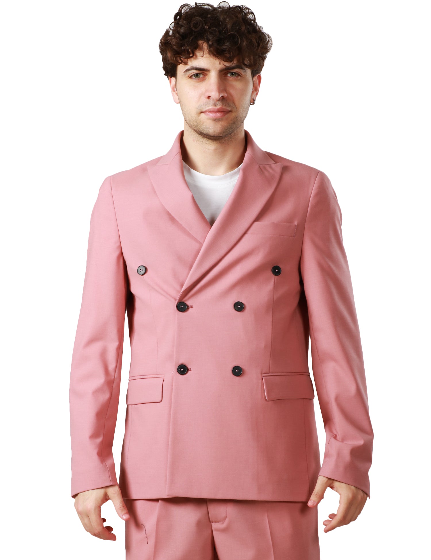 GIACCA UOMO AMARANTO ROSA BLUSH A DOPPIOPETTO