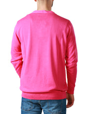 CARDIGAN UOMO AMARANTO CON BOTTONI