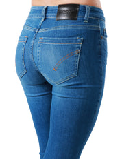 JEANS DONNA DONDUP MONROE LAVAGGIO MEDIO A VITA BASSA MODELLO SKINNY