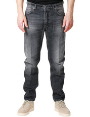 JEANS UOMO DONDUP MODELLO BRIGHTON IN BLACK DENIM