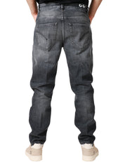 JEANS UOMO DONDUP MODELLO BRIGHTON IN BLACK DENIM