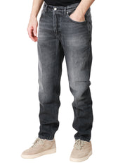 JEANS UOMO DONDUP MODELLO BRIGHTON IN BLACK DENIM