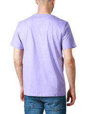 T-SHIRT UOMO DONDUP LILLA CON LOGO SUL PETTO