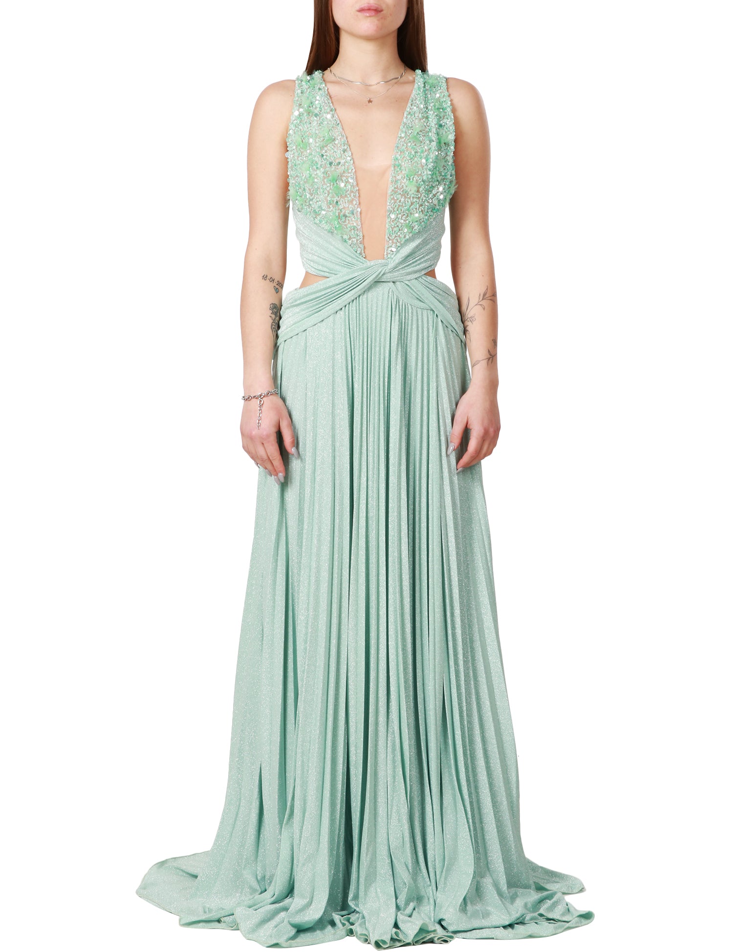 Vestiti Elisabetta Elisabetta Franchi Abito Azzurro ABITO DONNA