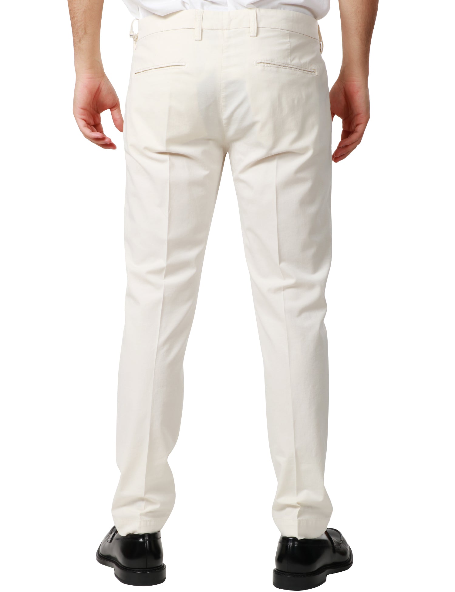 PANTALONE UOMO ENTRE AMIS BURRO TASCA AMERICA IN GABARDINA