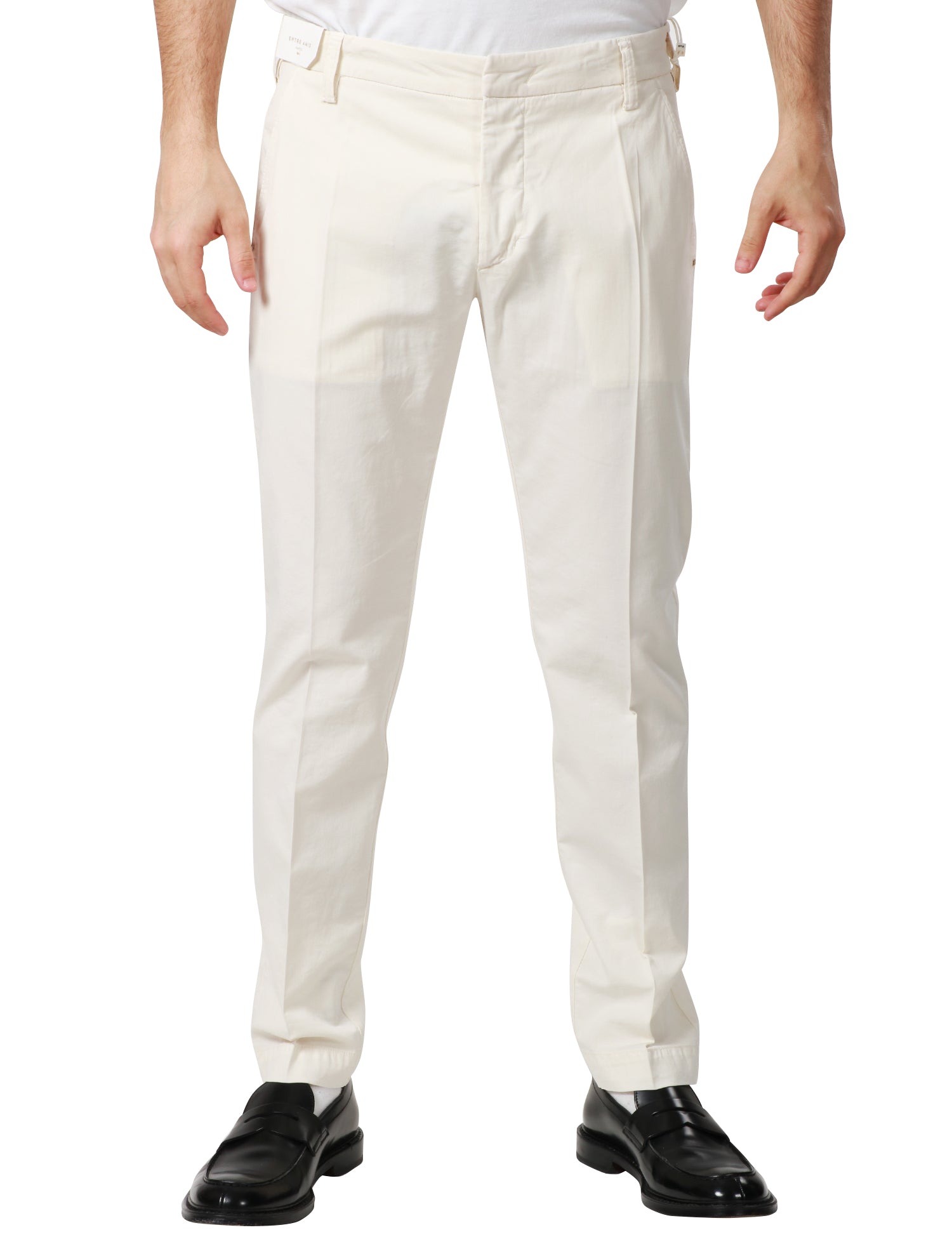 PANTALONE UOMO ENTRE AMIS BURRO TASCA AMERICA IN GABARDINA