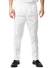 Pantalone uomo entre amis bianco con elastico in vita