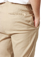 PANTALONE UOMO ENTRE AMIS BEIGE CON ELASTICO IN VITA