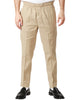 Pantalone uomo entre amis beige con elastico in vita