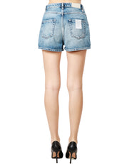 SHORTS DONNA ICON DENIM IN JEANS MODELLO SAM LAVAGGIO MEDIO