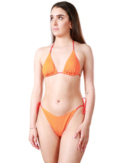 COSTUME MARE DONNA MATINèE CATERINA ARANCIO A DUE PEZZI IN TESSUTO GOFFRATO